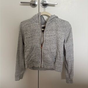 Cropped zip up